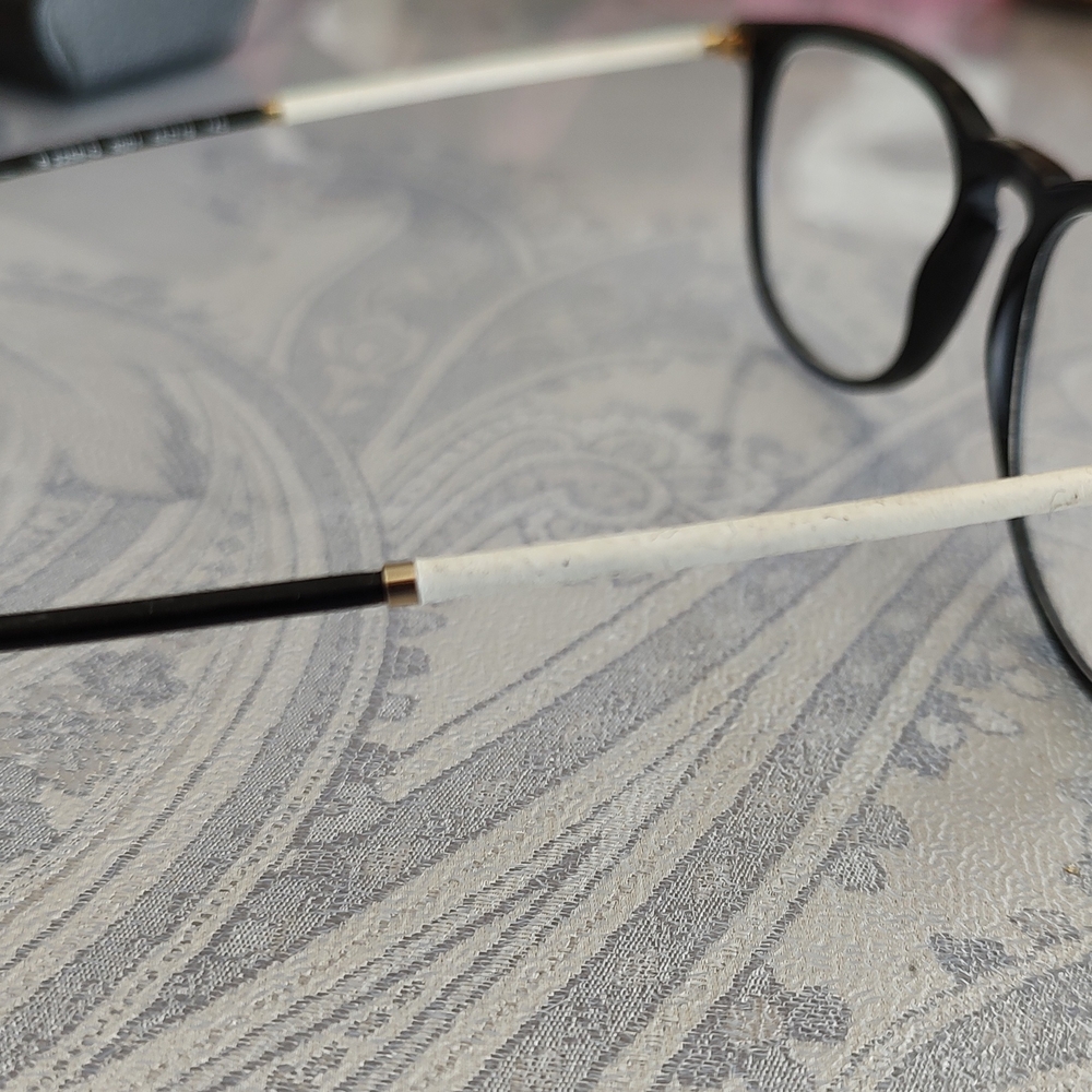 Burberry Black And White Rectangular Glasses - image 7